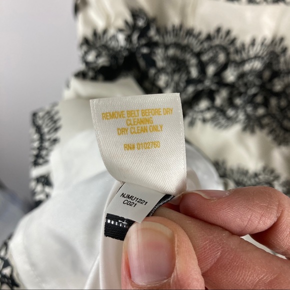 Kate Spade White & Black Lola Lace Silk Dress - Picture 8 of 10